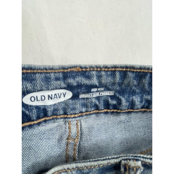 New Old Navy High Rise Secret Slim Pockets Shorts size 8 Blue - Picture 2 of 10